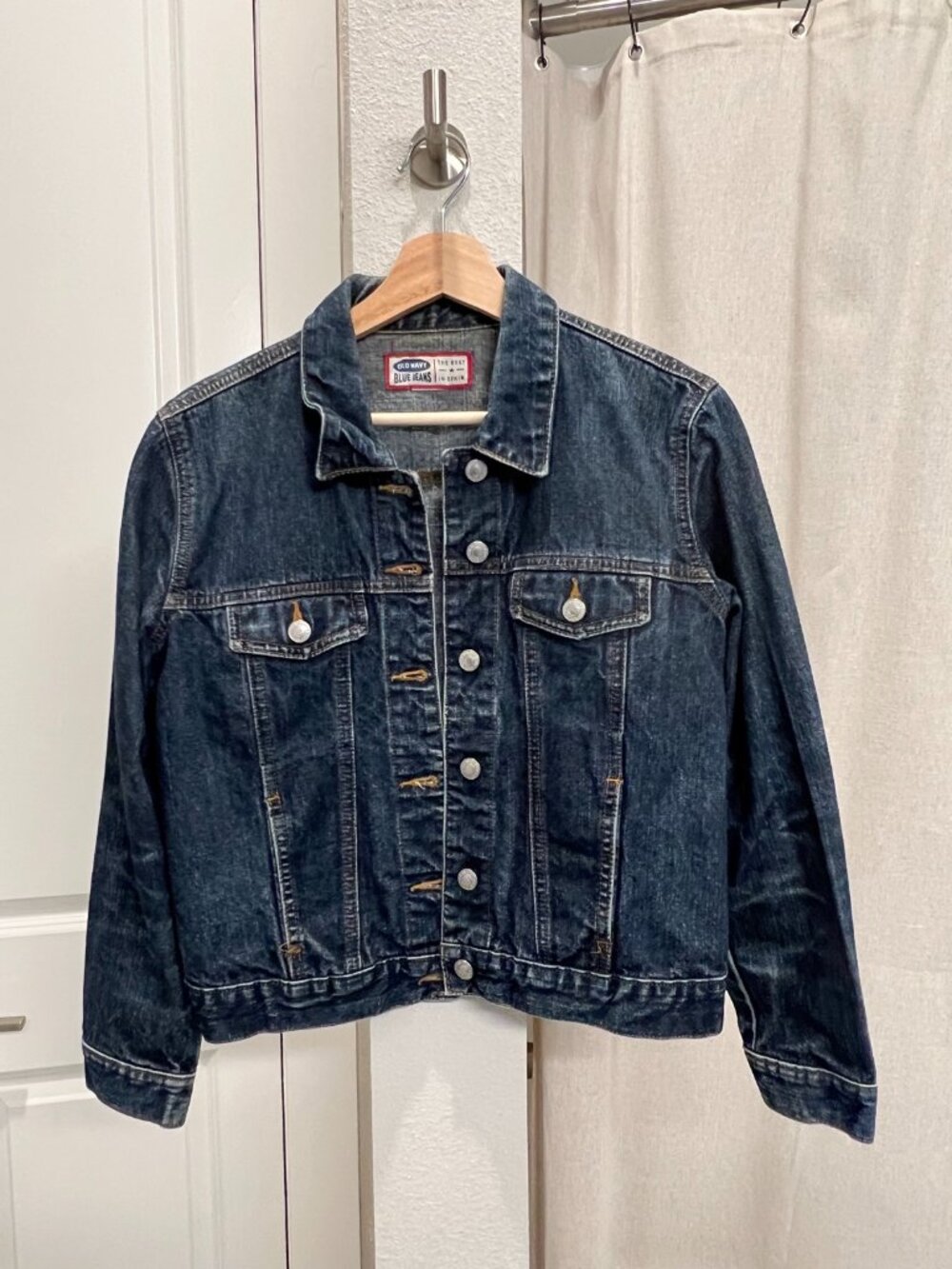 Old Navy Dark Wash Denim Trucker Jacket